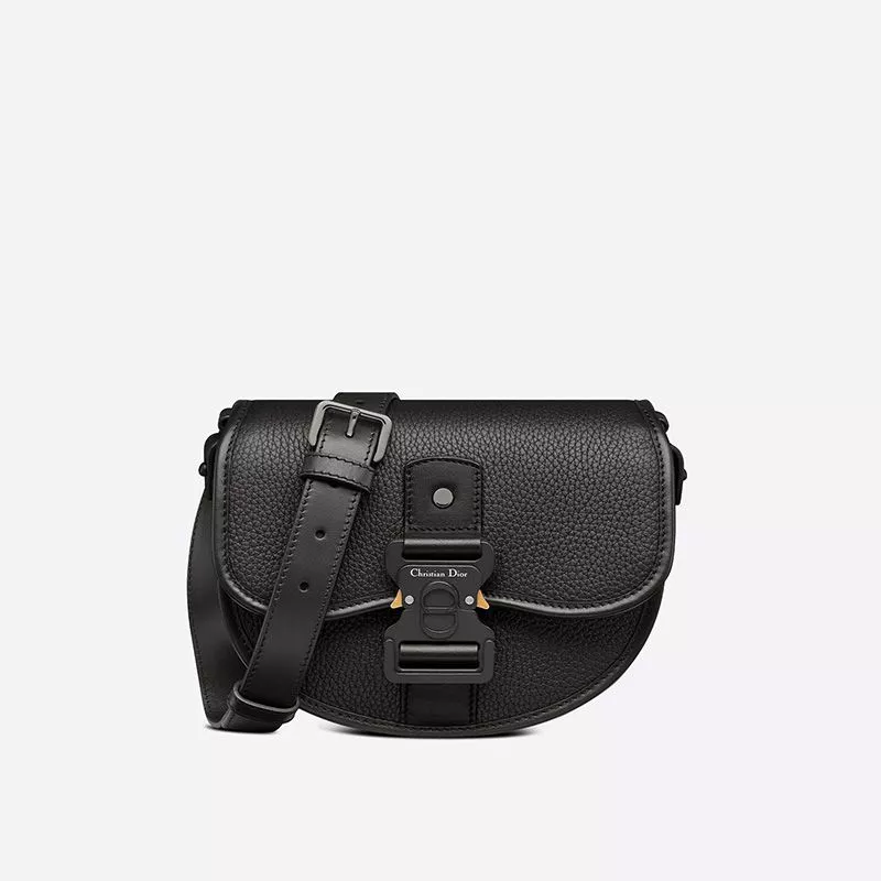 Dior Gallop Messenger Grained Calfskin Black 0112 Hot Sale