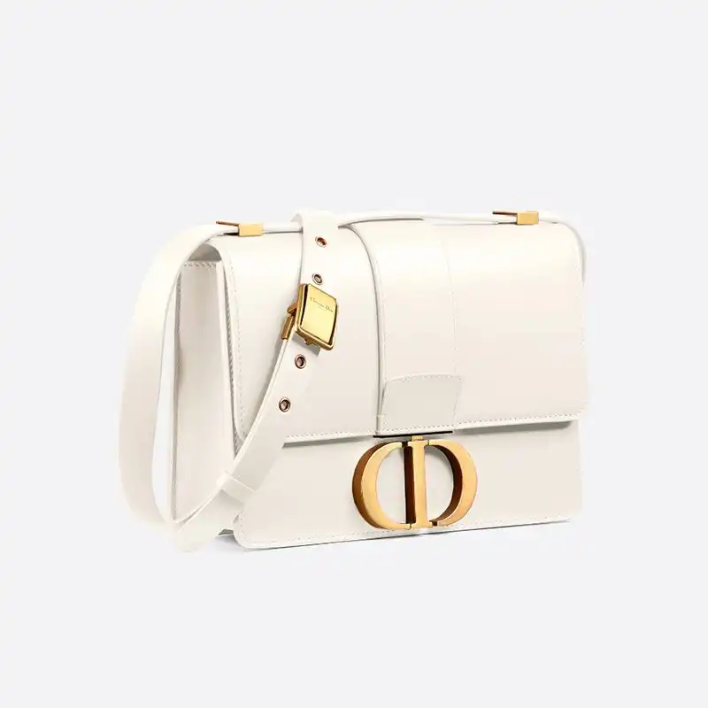 Cheap Dior 30 Montaigne Bag Box Calfskin White 0128 Hot Sale