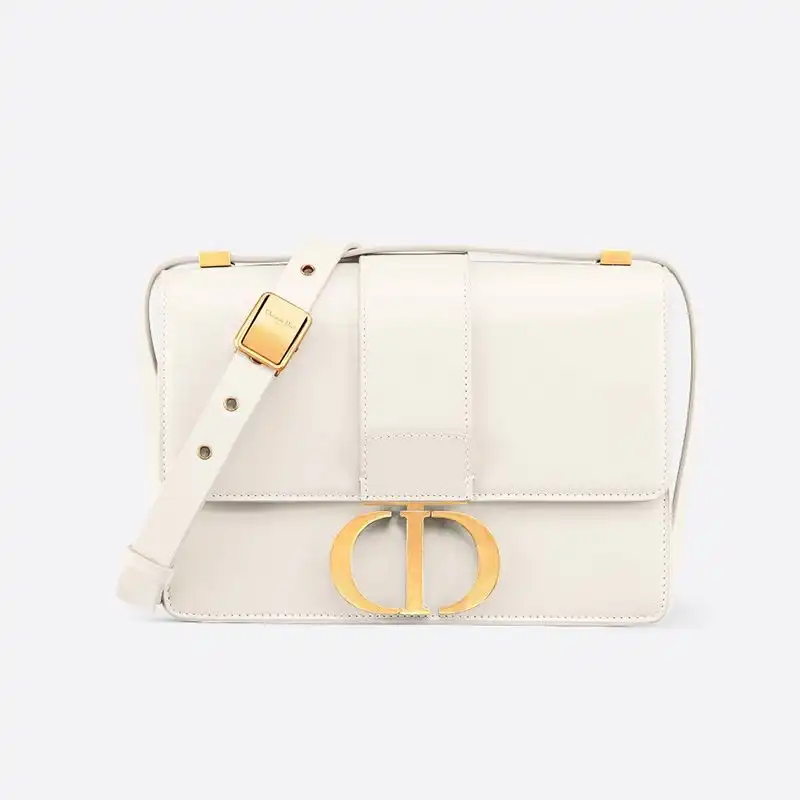 Dior 30 Montaigne Bag Box Calfskin White 0128 Hot Sale