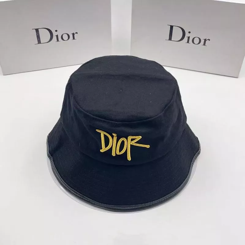 Dior Bucket Hat Shawn Logo Motif Cotton Blue 0112 Hot Sale