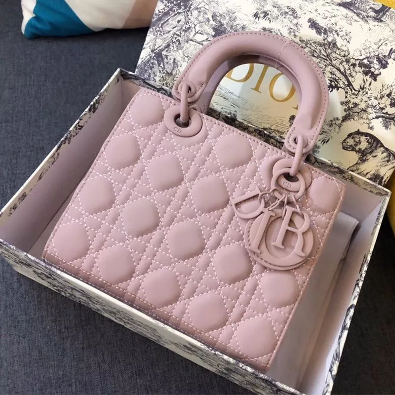 Lady Dior My ABCDior Bag Ultramatte Cannage Calfskin Pink 0112 Hot Sale