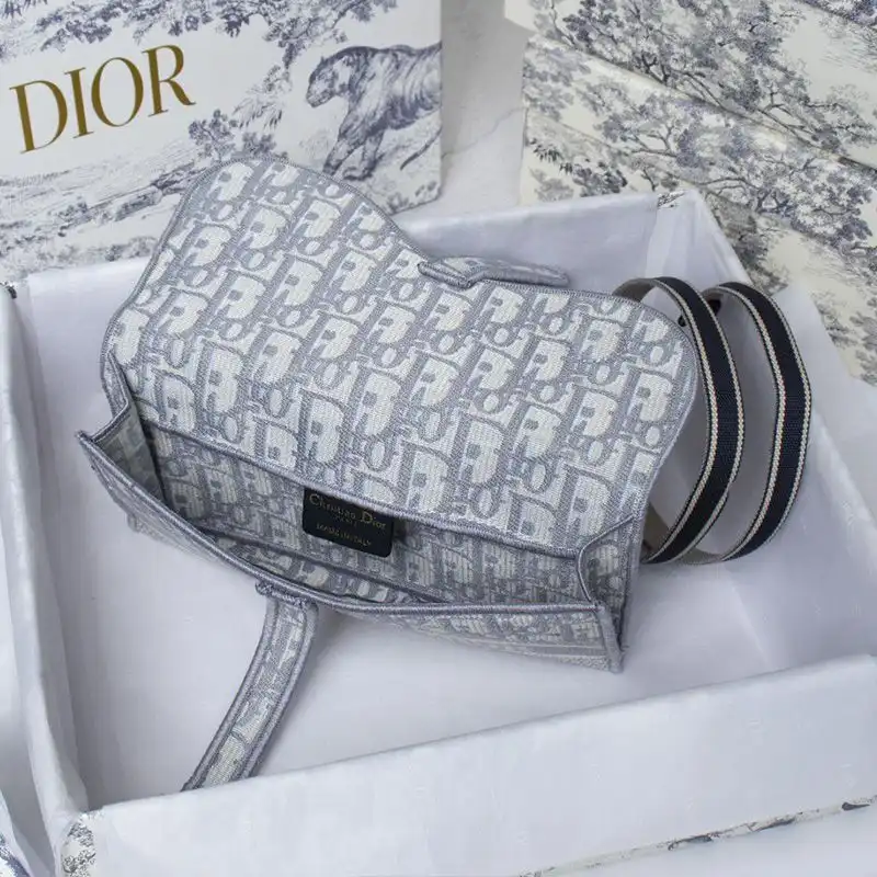 Cheap Christian Dior Saddle Slim Pouch Oblique Motif Canvas White 0131 Hot Sale