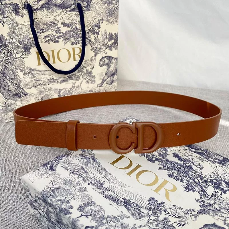 Dior Saddle Belt Matte Calfskin Brown 0112 Hot Sale