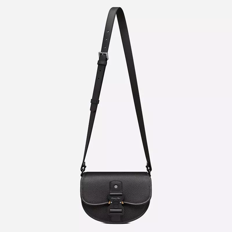 Cheap Dior Gallop Messenger Grained Calfskin Black 0112 Hot Sale