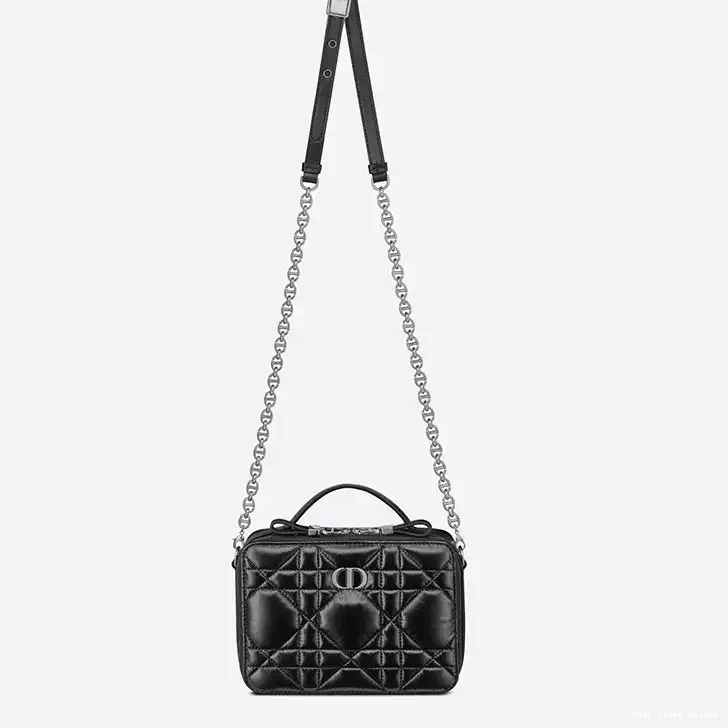 Cheap Chain Black with Box Dior Cannage Caro Calfskin Bag 0213 Hot Sale