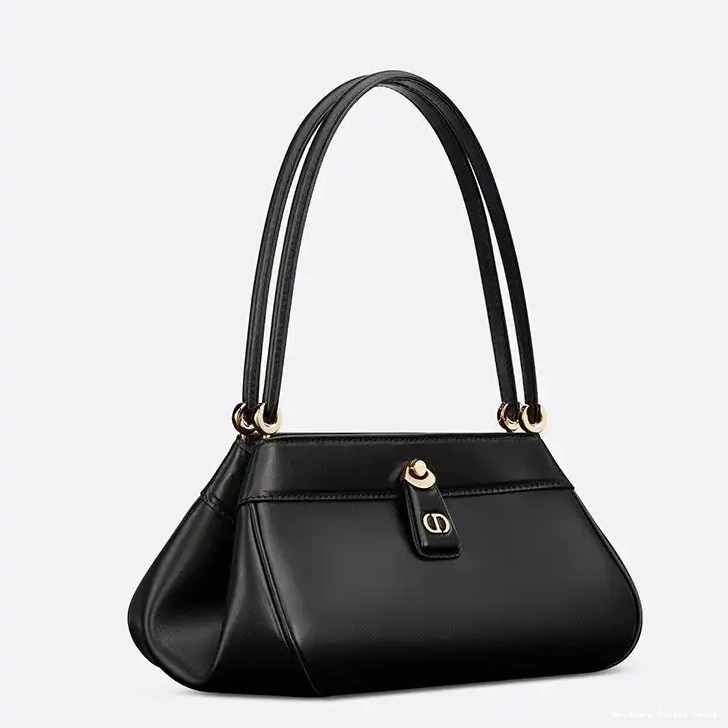 Cheap Black Calfskin Dior Small Box Key Bag 0218 Hot Sale