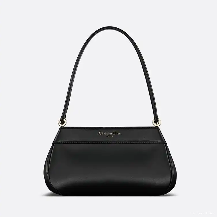 Cheap Black Small Key Calfskin Dior Box Bag 0219 Hot Sale