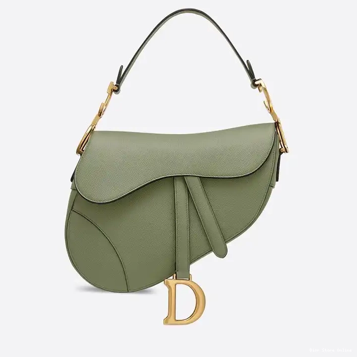 Cheap Saddle Grained Green Calfskin Dior Bag 0212 Hot Sale