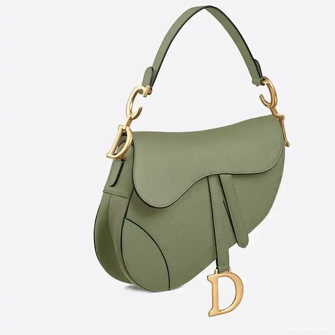 Cheap Saddle Grained Green Calfskin Dior Bag 0212 Hot Sale