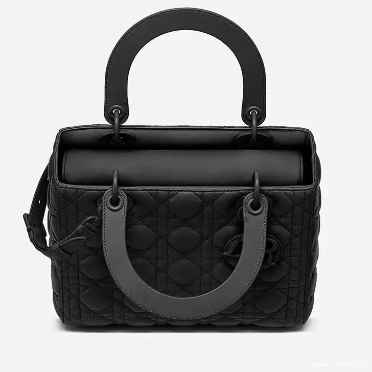 Cheap Black Ultramatte Cannage Medium Dior Calfskin Lady Bag 0226 Hot Sale