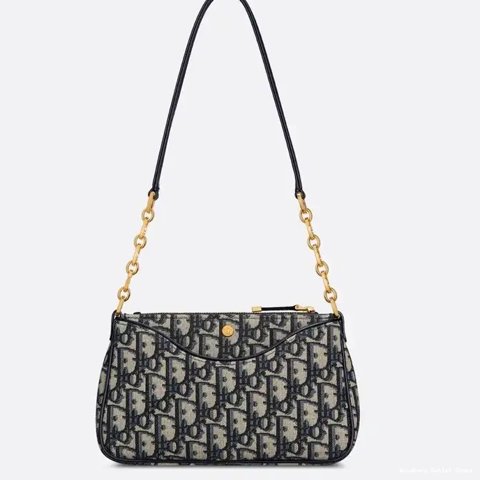 Cheap Motif Bag Blue Dior Avenue Oblique 30 Mini Canvas Montaigne Hobo 0321 Hot Sale