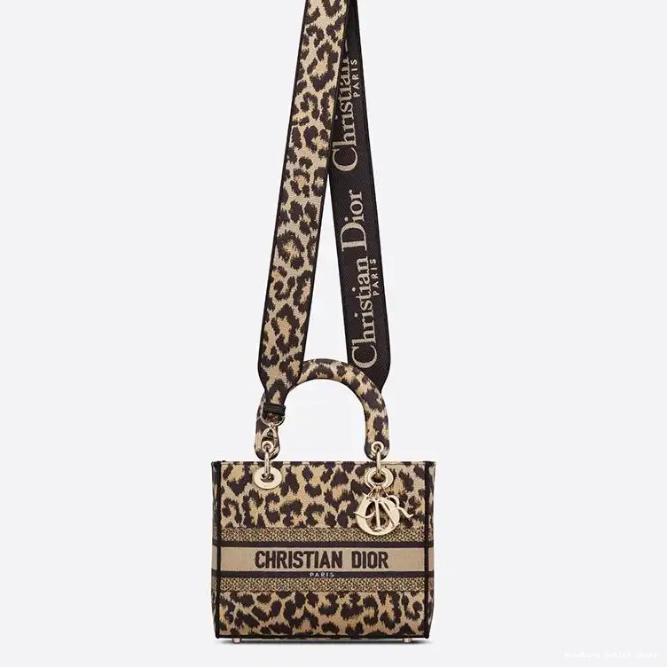 Cheap D-lite Beige Medium Canvas Motif Lady Mizza Bag 0316 Hot Sale