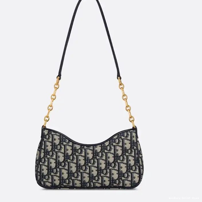 Cheap Motif Bag Blue Dior Avenue Oblique 30 Mini Canvas Montaigne Hobo 0321 Hot Sale