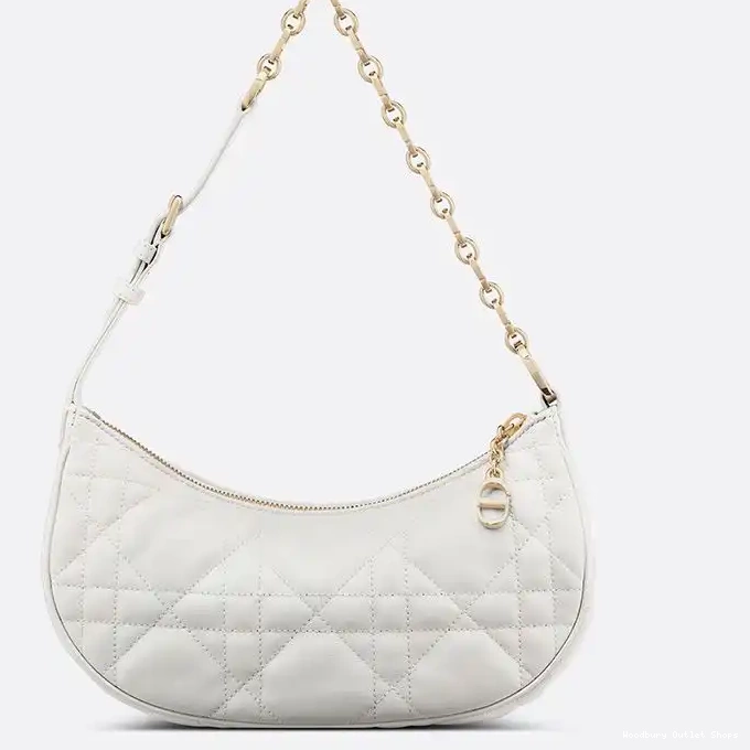 Cheap Bag Lounge Dior White Lambskin Cannage CD 0319 Hot Sale