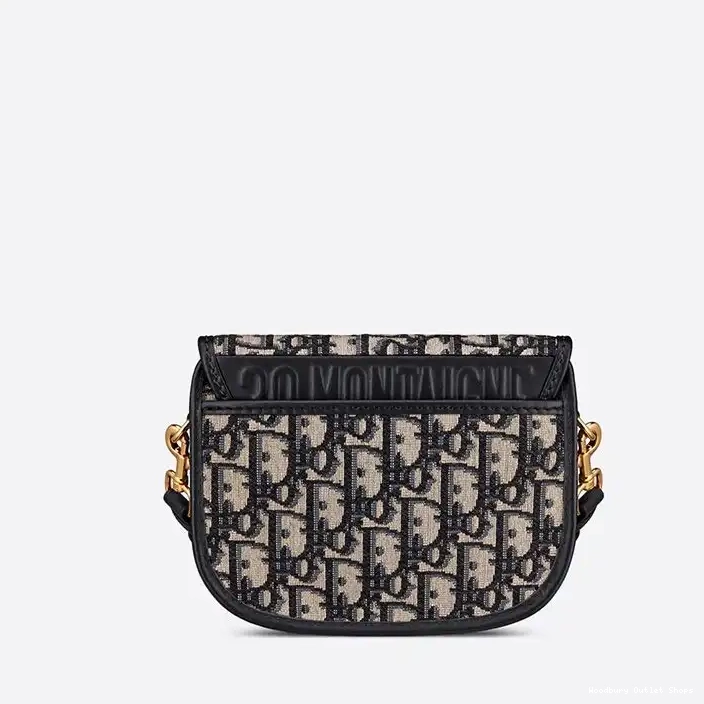 Cheap Bobby Blue Small Dior Canvas Motif Oblique Bag 0320 Hot Sale