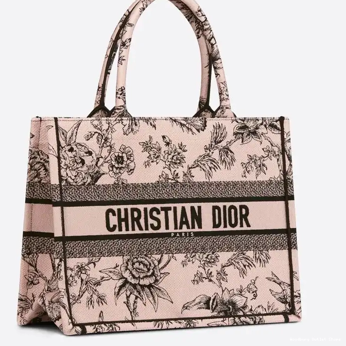 Cheap Motif Dior Canvas Tote Jardin Botanique Book Cherry 0320 Hot Sale