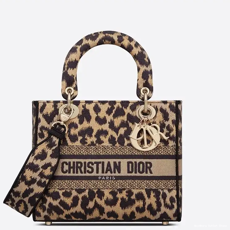 D-lite Beige Medium Canvas Motif Lady Mizza Bag 0316 Hot Sale