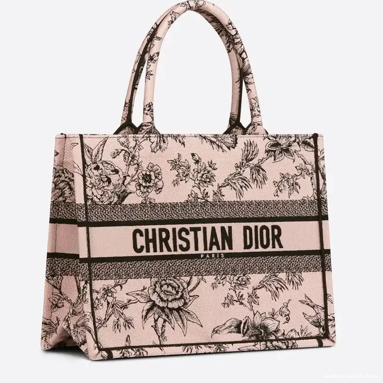 Cheap Motif Dior Canvas Tote Jardin Botanique Book Cherry 0320 Hot Sale