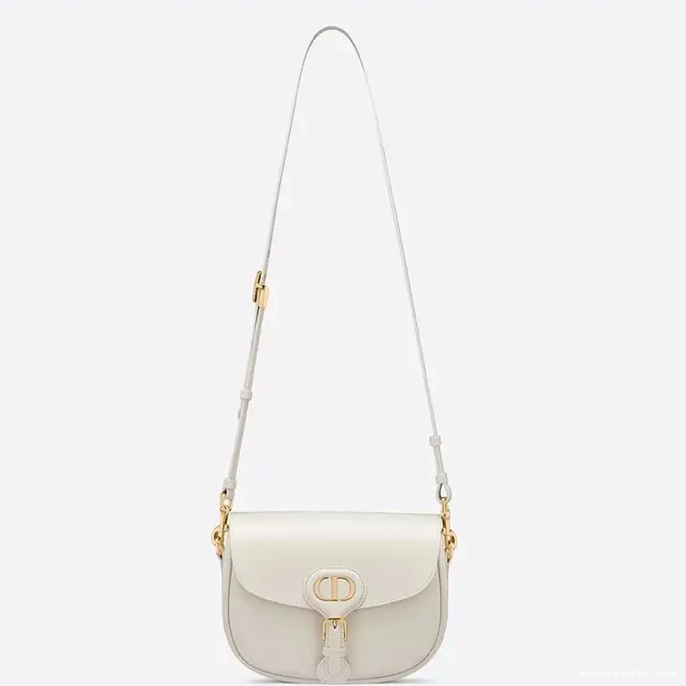 Cheap Bobby Bag Box Dior White Medium Calfskin 0318 Hot Sale