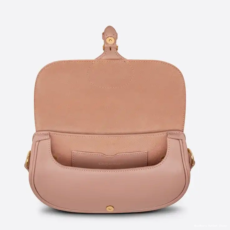 Cheap Box Calfskin Dior Pink East-West Bobby Bag 0317 Hot Sale