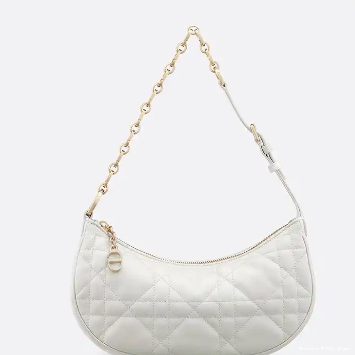 Cheap Bag Lounge Dior White Lambskin Cannage CD 0319 Hot Sale